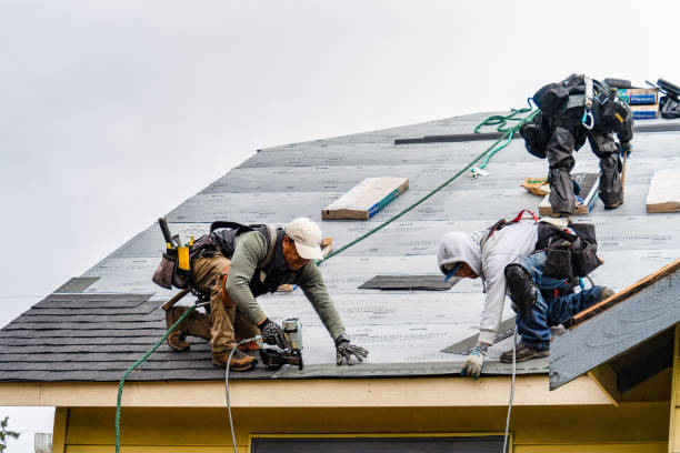 Professional Roof Replacement technician working in Allentown, NJ